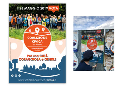 Promozione Lista Coalizione Civica – Elezioni Amministrative Comunale 2019 (Ferrara)