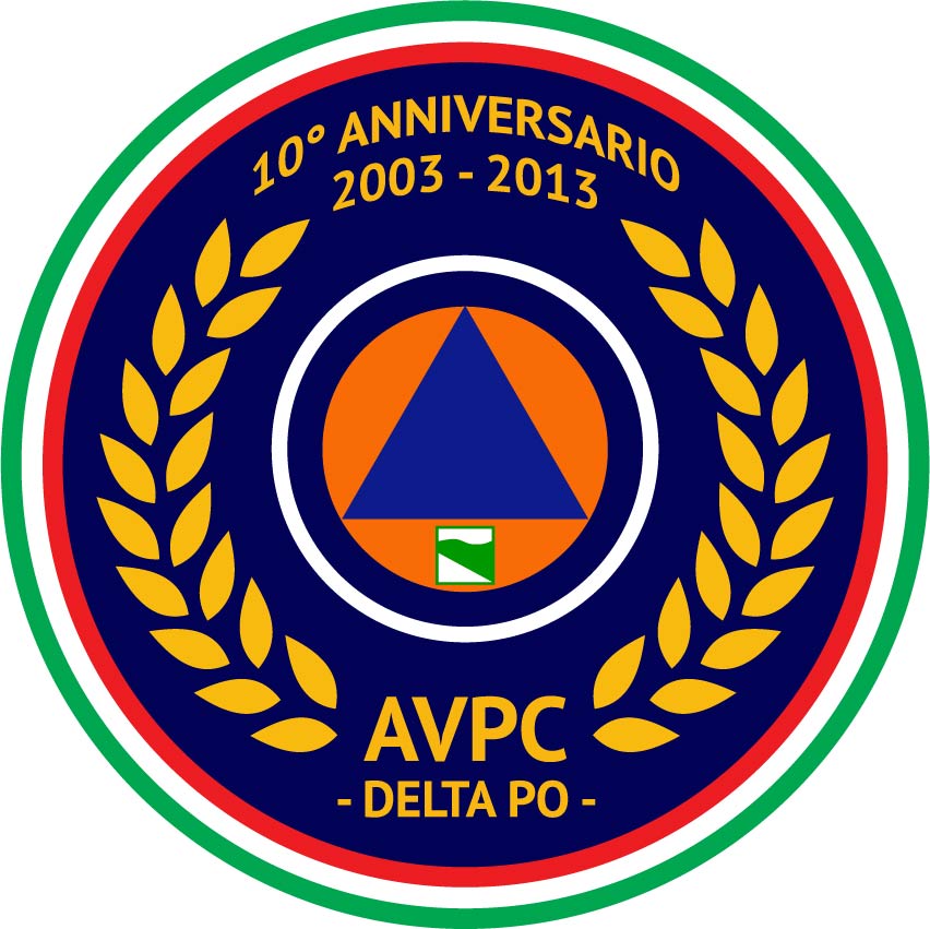Logo anniversario AVPC "Delta Po"